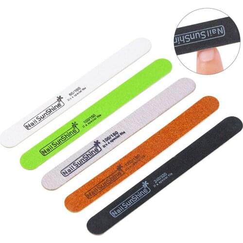 5Pcs/Set Nail Files Polisher Double Side Sanding Buffer Block For Gel Nails Pedicure Polishing Beauty Care Manicure Tools|Nail F