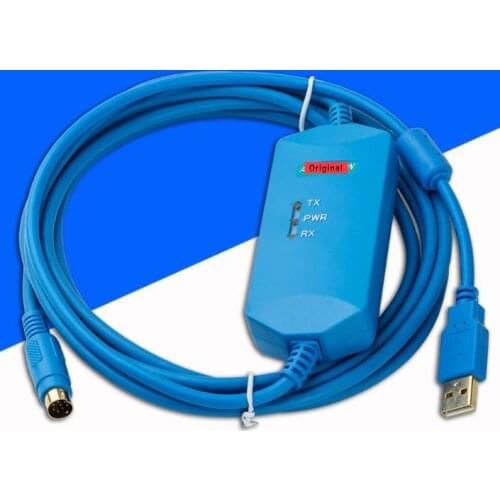 FX-USB-AW Suitable Mitsubishi PLC Programming Cable Communication Download Cable FX3U FX3G