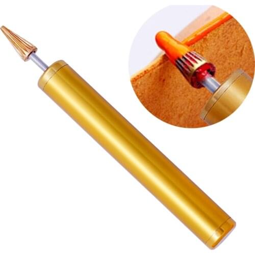 LMDZ Convenient Leather Edge Dye Pen,Colorful Edge Roller Applicator,Essential Leather Edge Printing Tool for Leather Craft DIY