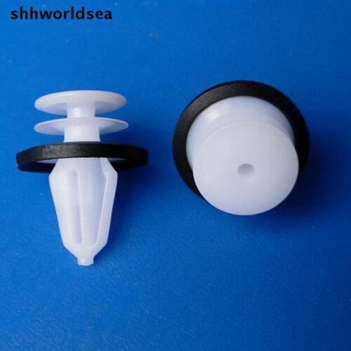 Shhworldsea 100pcs Door Trim Panel Fixed Card Buckle Fastener Plastic Clip For Ford