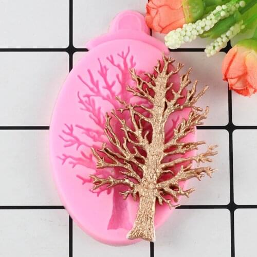 Tree Shape Silicone Mold Fondant Cake Decoration Tools Christmas Tree Chocolate Gumpaste Mould Sugarcraft Kitchen Baking Tools