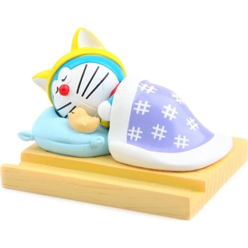 1pcs Japanese Animated Movie Doraemon Figures Toys Cell phone stand PVC Action Figures Toys Gifts for Kids Children