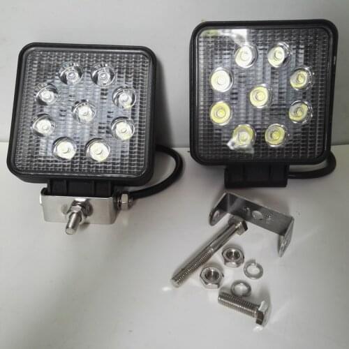 LED Headlight Head Lamp Working Light DC 12-80V With 9 LED IP65 Aluminium For Forklift Shop Truck SUV ORV Excavator