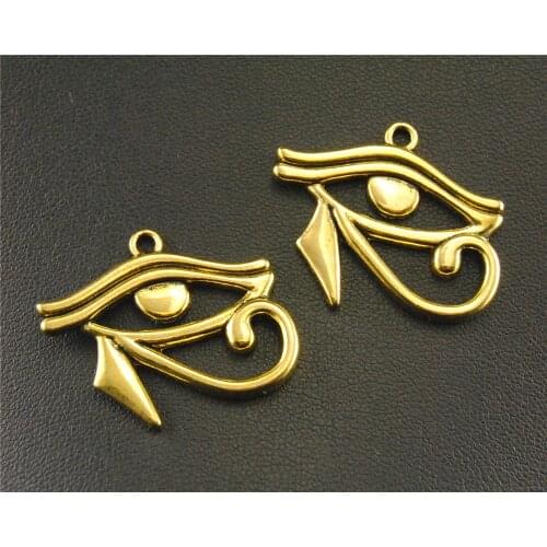 20 pcs 2 Colors Eye of Horus Charm Pendant DIY jewelry making 26X31mm A604/A1401