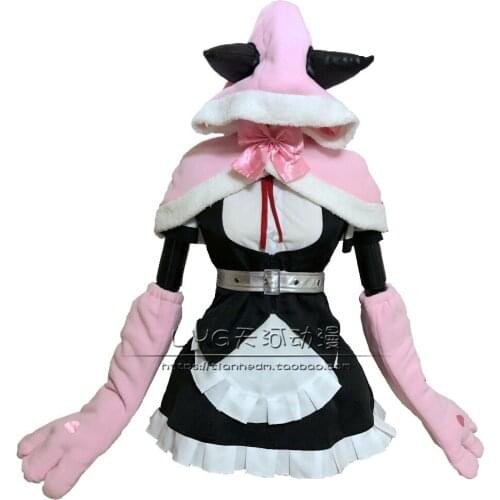 2019 Steins Gate Makise Kurisu Shiina Mayuri Maid Dress Cosplay Costume Stage Performence Clothes