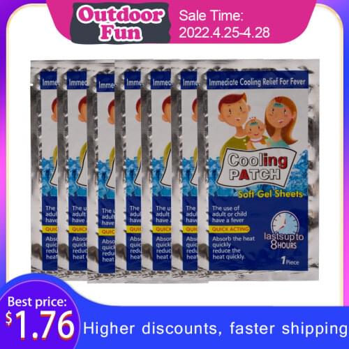 4/8/10/20 Bags Baby Fever Down Medical Plaster Migraine Headache Pain Patch Pads Lower Temperature Ice Gel Polymer Hydrogel