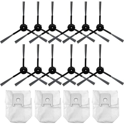 Promotion!16 Pcs Dust Bags Side Brush Vacuum Cleaner Replacement Accessories for Xiaomi Roidmi EVE Plus Robot Parts