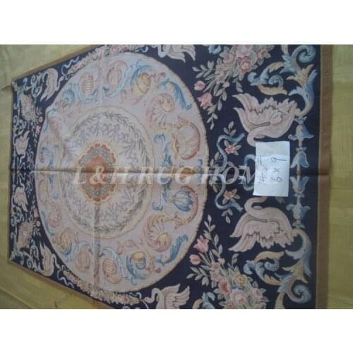 Free Shipping 6'X9' French Aubusson Rug, 100% hand woven New Zealand woolen rug