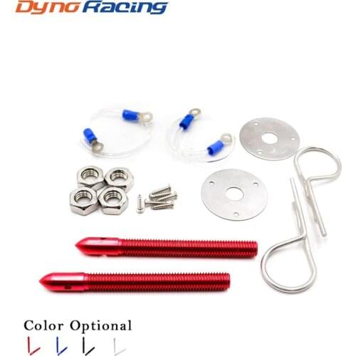 Four colors Alloy Bonnet Hood Pin Locks Kit Down Hood Locks Pins fit ALL Racing Speed YC100276