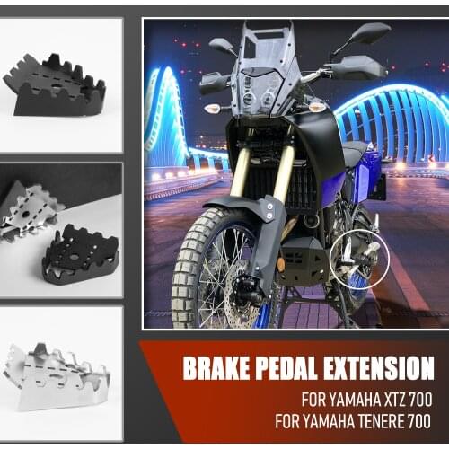 For YAMAHA TENERE 700 Rally Tenere700 XTZ 700 19 2020 2021 Motorcycle Foot Brake Lever Pedal Enlarge Extension Peg Pad Extender