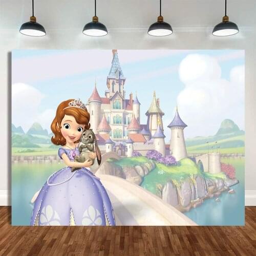 Custom Background Disney Alice In Wonderland Wall Party Backdrops Childrens Birthday Decoration Photozone Wedding Decorations