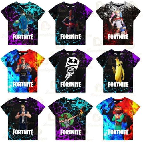 Fortnite Victory Shoot Game Battle Royale 3D T-shirt Babys Clothing Harajuku Tshirt Children Cute Kids Hero Tops Boys Girls