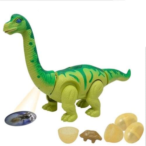 Dinosaur Robot Toy Games Electronic Lay Eggs Brachiosaurus Walking Dinosaur Toys Pet Gift Glowing Virtual Pet Pop Gift