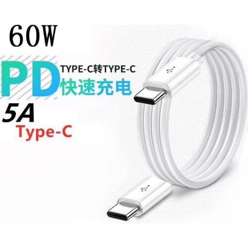 USB C to USB Type C for Samsung S20 PD 60W Cable for MacBook iPad Pro Quick Charge 4.0 USB-C Fast USB Charge Cord