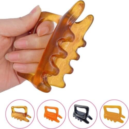 Natural Resin Chinese tool Back Massage Massager Body Acupuncture Scraping Bee Wax Plate GuaSha Scrape Circular Blood Therapy