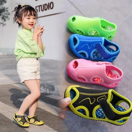 Summer Baby Boys Girls Sandals Childrens Aqua Sport Sandals Soft Non-slip Toddler Infant Shoes Kids Outdoor Beach Water Shoes