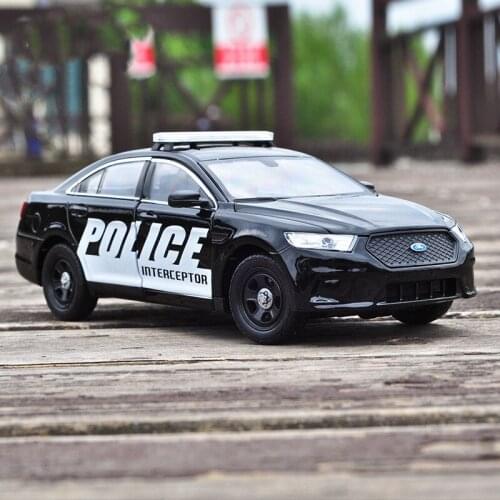 1:24 Ford Taurus Police Alloy Car Model Toy Diecast Car Vehicles Gift For Children kids