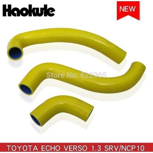 Performance Radiator Silicone Hose Kits for TOYOTA ECHO VERSO 1.3/NCP BLUE,RED,YELLOW