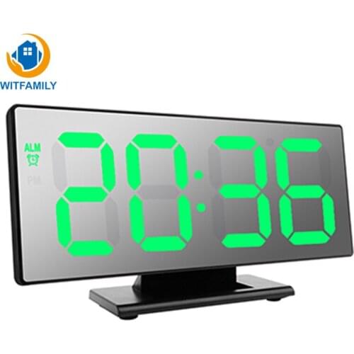 Electronic Watch Table temperature display Multifunction Snooze Night large number Display LED Desktop Alarm Clocks Despertador