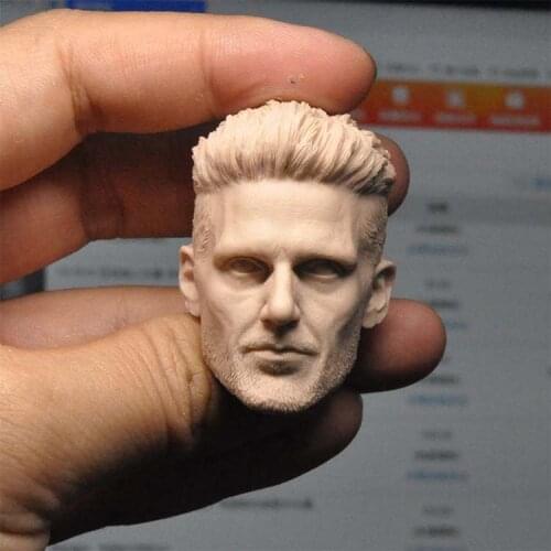 Unpainted 1/6 Scale Frank Grillo Head Sculpt Model For 12'' Action Figure Dolls Painting Exercise No.303