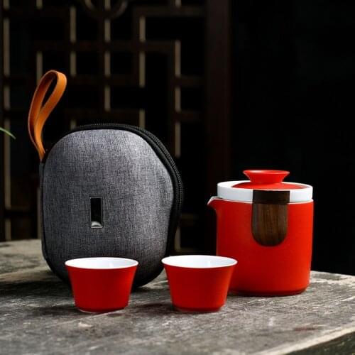 Portable New Express Leisure Travel Ceramic Tea Utensil Set Gift Custom Logo Tea Pot Set Teapot Set Chinese Tea Set
