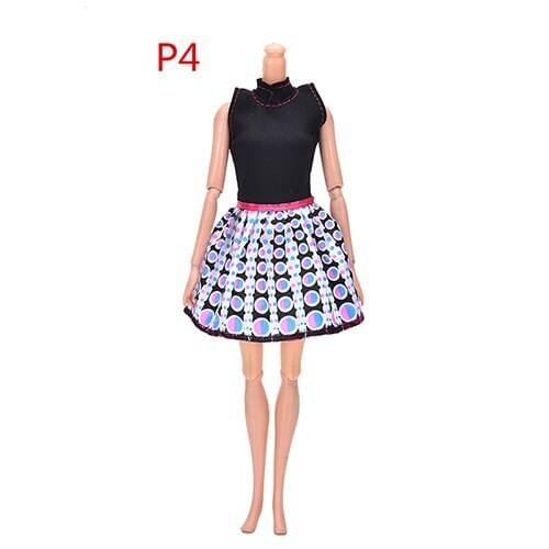 Dress Beautiful Handmade Party ClothesTop Fashion Dress For Noble Doll Best Child Girls'Gift Doll House