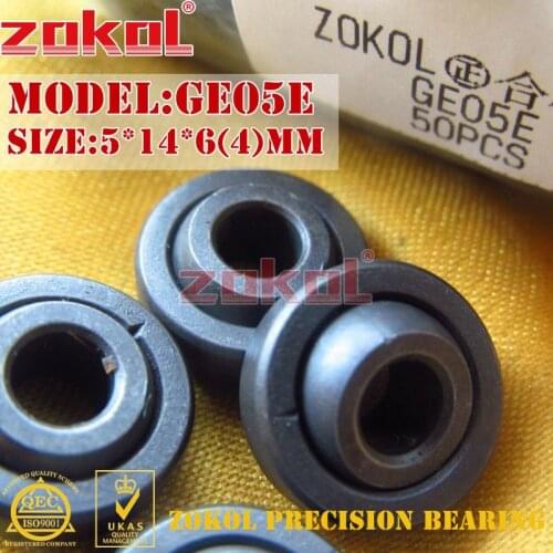 ZOKOL bearing GE05E GE5E Radial Spherical Plain Bearing 5*14*6(4)mm