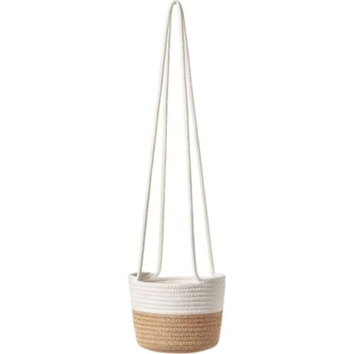 Nordic Plants Hanger Natural Seagrass Flower Basket Holder Hanging Home Garden Ornaments Wall Art