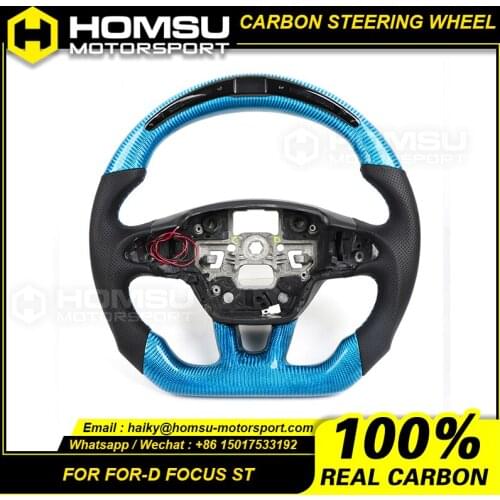 LED Racing Shift Light Carbon Custom Steering Wheels For ford mustang 2005-2020 Carbon Custom Steering Wheels