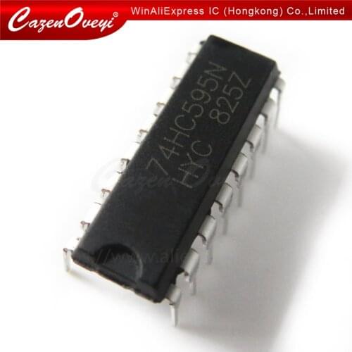 10pcs/ SN74HC595N SN74HC595 74HC595N 74HC595 DIP-16 In Stock