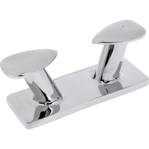 149mm Premium 316 Stainless Steel Double Horn Bollard Cleat for Marine Boat Trailer Mooring