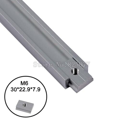 Free Shipping M6 T-Slider 20pcs for T-slot for Various Woodworking Jigs Size 30*22.9*7.9mm KF1091