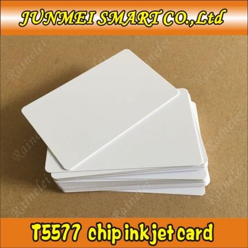 50pcs Inkjet T5577 blank rewritable printable 125khz t5577 rfid card