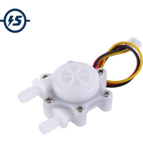 Water Flow Hall Sensor Switch Flowmeter Hall Sensor Counter G1/4 Coffee Machine Micro Flowmeter 5L/min DC 5V 12V 1/4inch