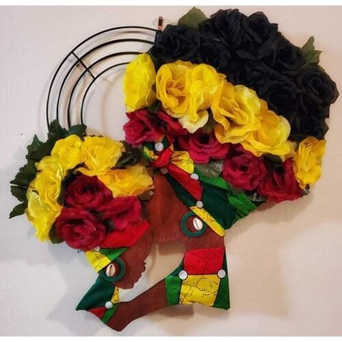 Wooden Template Durable Convenient DIY Art Image Wreath Stencil Cutouts for Mothers Day Home Decoration Accessaries 2021