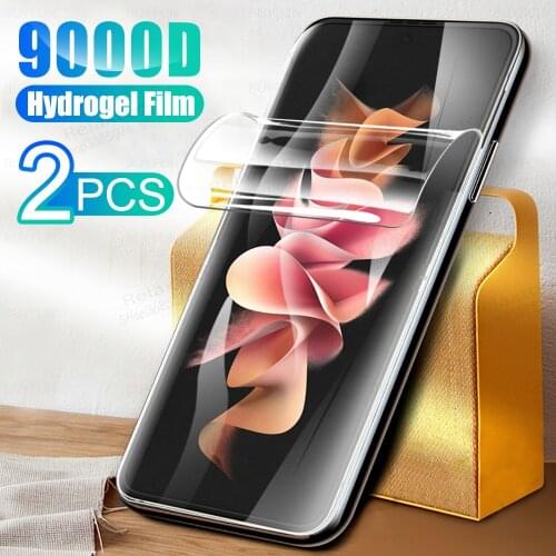 2PCS hydrogel film for samsung galaxy z flip 3 5G phone screen protectors sumsung z flip3 zflip3 zflip 3 film not tempered glass