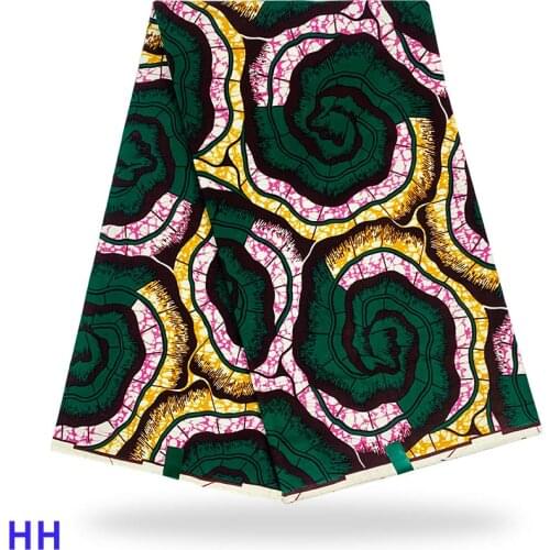 Best Quality Red African Fabric Wax Prints 100% Cotton Wax Guaranteed Pagne Nigeria Wax 6 Yards