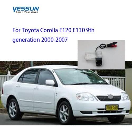 Yessun License plate rear camera For Toyota Corolla E120 E130 9th generation 2000 2002 2003 2004 2005 ~2007 Rear View camera