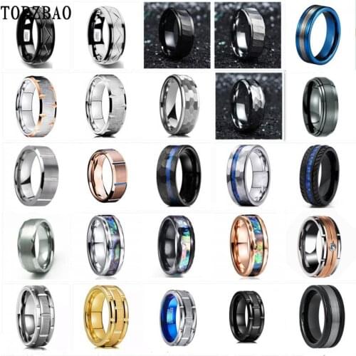 25 styles of stainless steel ring cutting process, fashion creative jewelry accessories mens rings, ladies' rings VIP rings
