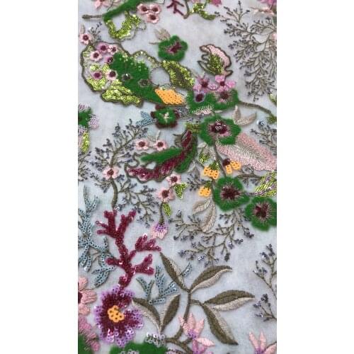 New Arrival Nigerian Lace Fabric Top Sale Fashion ZH-2188817 Embroidery Tulle French for Wedding