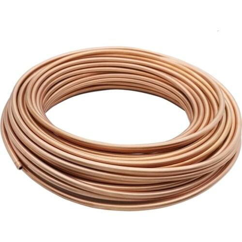 One meter long 3.175mm-22mm 0D T2 copper tube coil pipe roll duct air conditioning hollow cuprum vessel capillary soft state