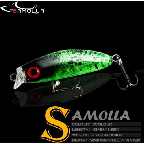 Winter Fishing Lures Slowly Sinking Minnow Weight 3g/4.3cm Micro Decoy With Cocked Mouth And Makou Tongsha Fish Gear Luya Bait