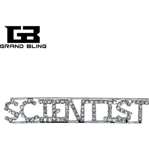 Profession Lapel Pin "SCIENTIST" Word Brooch Jewelry Gift
