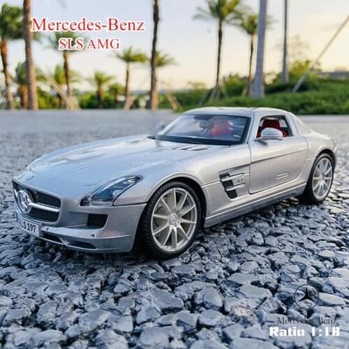 Maisto 1:18 Mercedes Benz SLS AMG GT sports car Alloy Retro Car Model Classic Car Model Car Decoration Collection gift