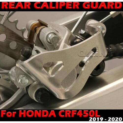 Rear Caliper Guard For HONDA CRF450L CRF 450 L CRF 450L 2019 - 2020 Motorcycle Accessories Rear Brake Caliper Guard Protector