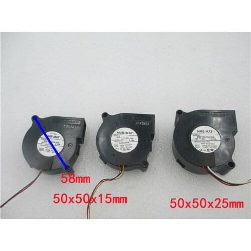 2pcs NEW fan for BM5115-05W-B40 BM5115-04W-B59 5015 50x50x15mm BM5125-04W-B59 50x50x25mm turbine turbo Blower cooling fan