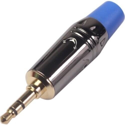 2 PCS Jack 3.5mm R Connector 3Pole Gold-plated Stereo 3.5mm Jack DIY Earphone Adapter With Tail Plug To Fix Cable Stable New