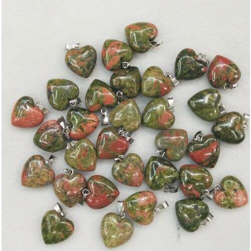 2018 fashion top quality natural flower green heart pendants charm for diy jewelry making 16mm 50pcs/lot Wholesale free shipping