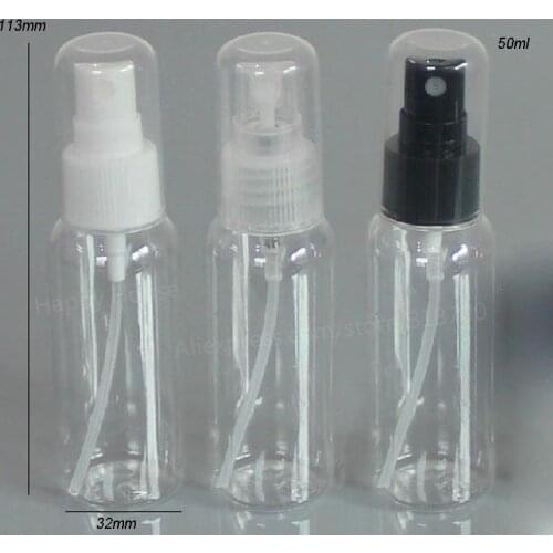 30 x 50ml High Quality Perfume Mist Sprayer Bottle With Full Cover Clear Transparent50cc Cosmetic Packaging