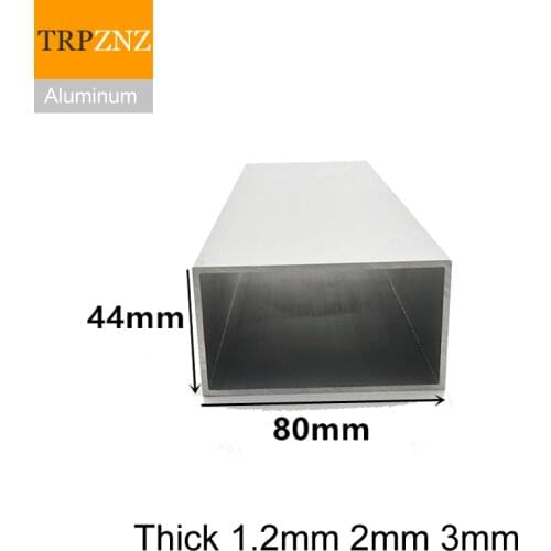 44x80mm,thick 1.2mm/2mm/3mm,Rectangular aluminum tube profile,6063 Aluminum square pipe,Aluminum profile for decoration